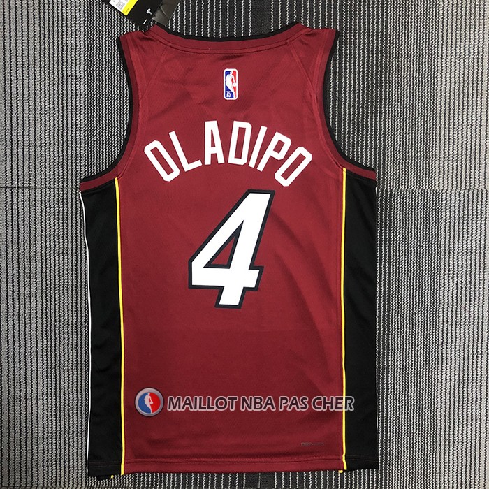 Maillot Miami Heat Victor Oladipo NO 4 Statement 2020-21 Rouge